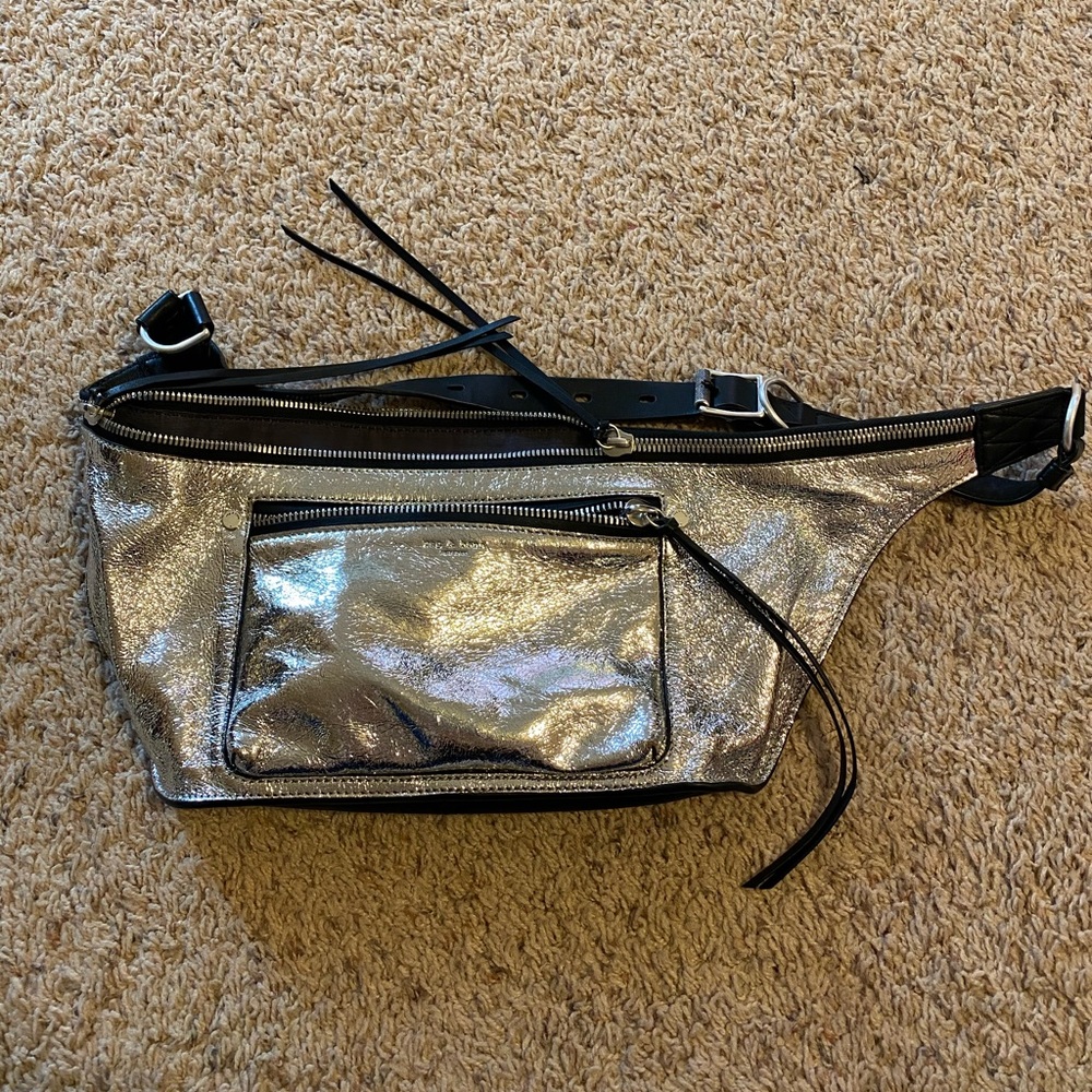 Rag and Bone Elliott Metallic Fanny Pack